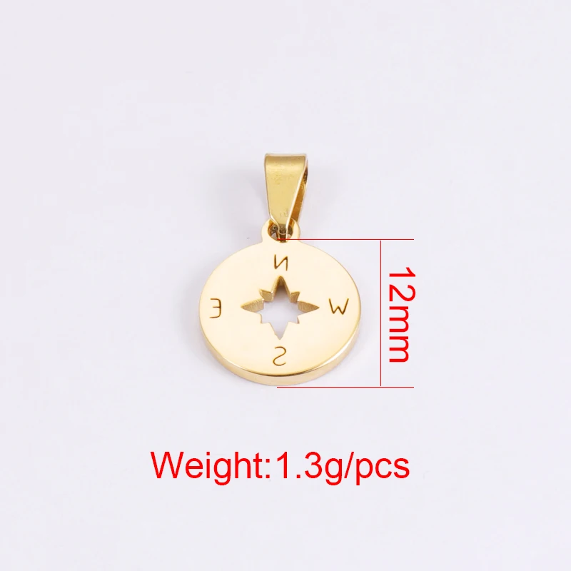 Fnixtar 20 шт. 12 мм зеркальные полированные полые брелоки из нержавеющей стали для