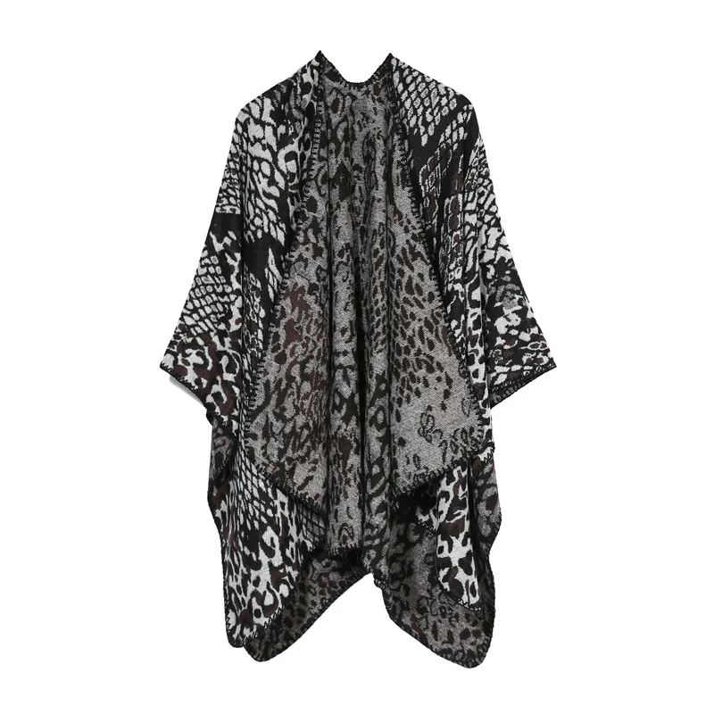 

Women Leopard Scarf Warm Long Shawl Wraps Large Pashmina Knit Cashmere Scarf Winter Scarf Wraps