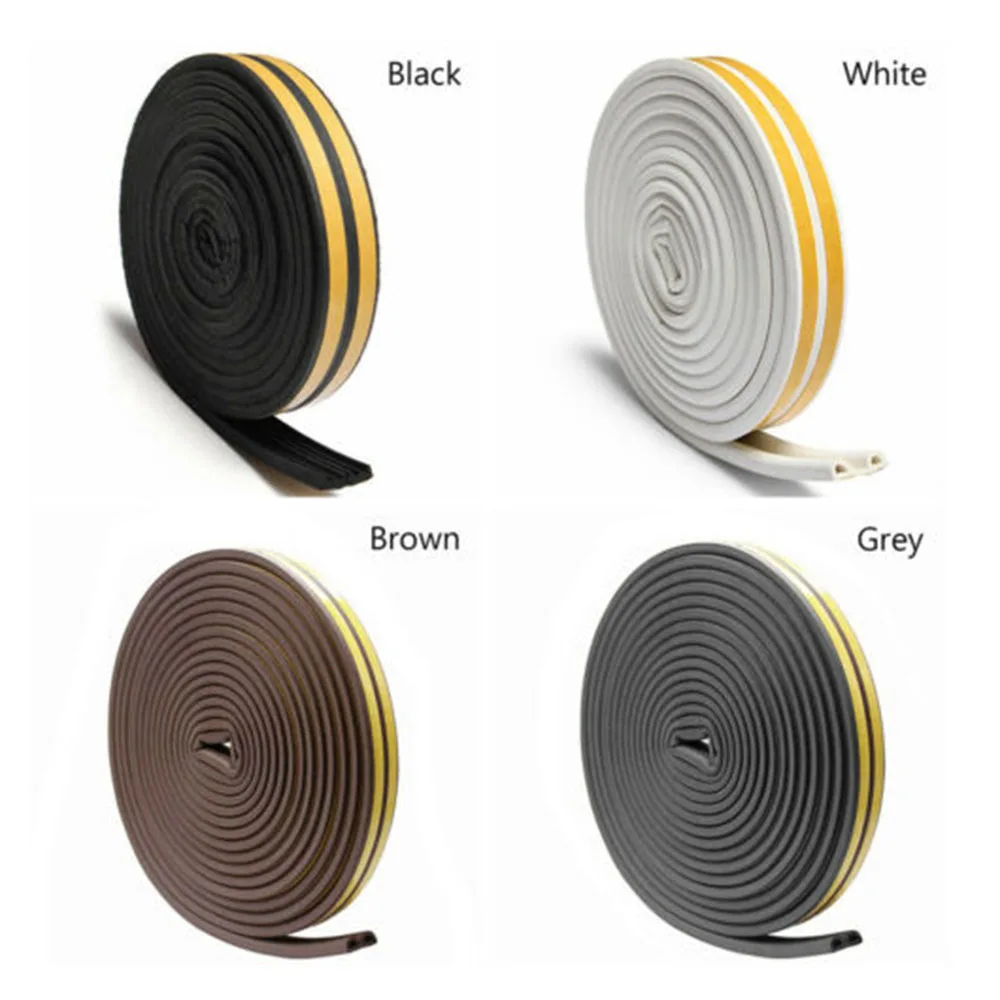 

1pc Window Cabinet Door Seal Strip 9x6mm D Type Seal Stopper Tapes Sound Weather Proof Sealing Strips