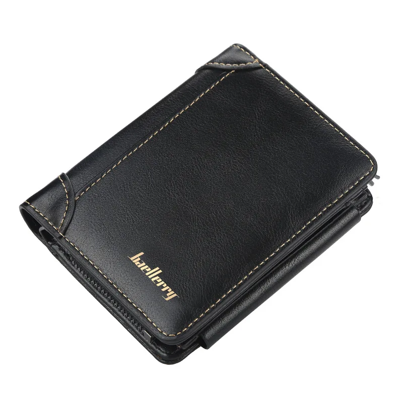 New Leather Men Wallets High Quality Zipper Short Desigh Card Holder Male Purse Vintage Coin Holder Men Wallets images - 6