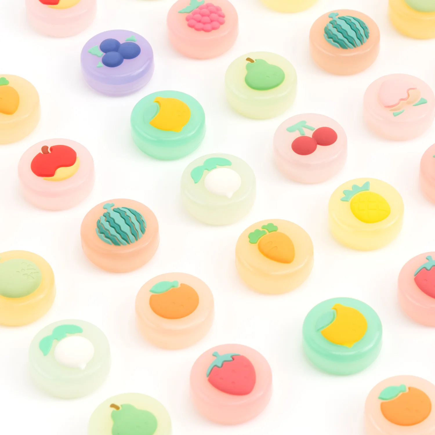 GeekShare Nintendo Switch Thumb Grip Caps Fruit Cute Joystick Caps Suitable For Switch Lite And Switch OLED Silicone Soft Cover