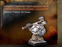 model kit resin kit avatars of war dwarf champion crushed by robbery 28mm