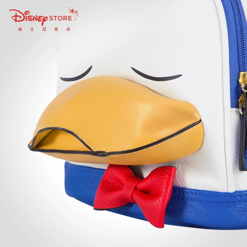 Original Disney Fashion Donald Duck 85th Anniversary Small Backpack Outing Bag Mickey Cartoon Cute Big Face Bag Backpack