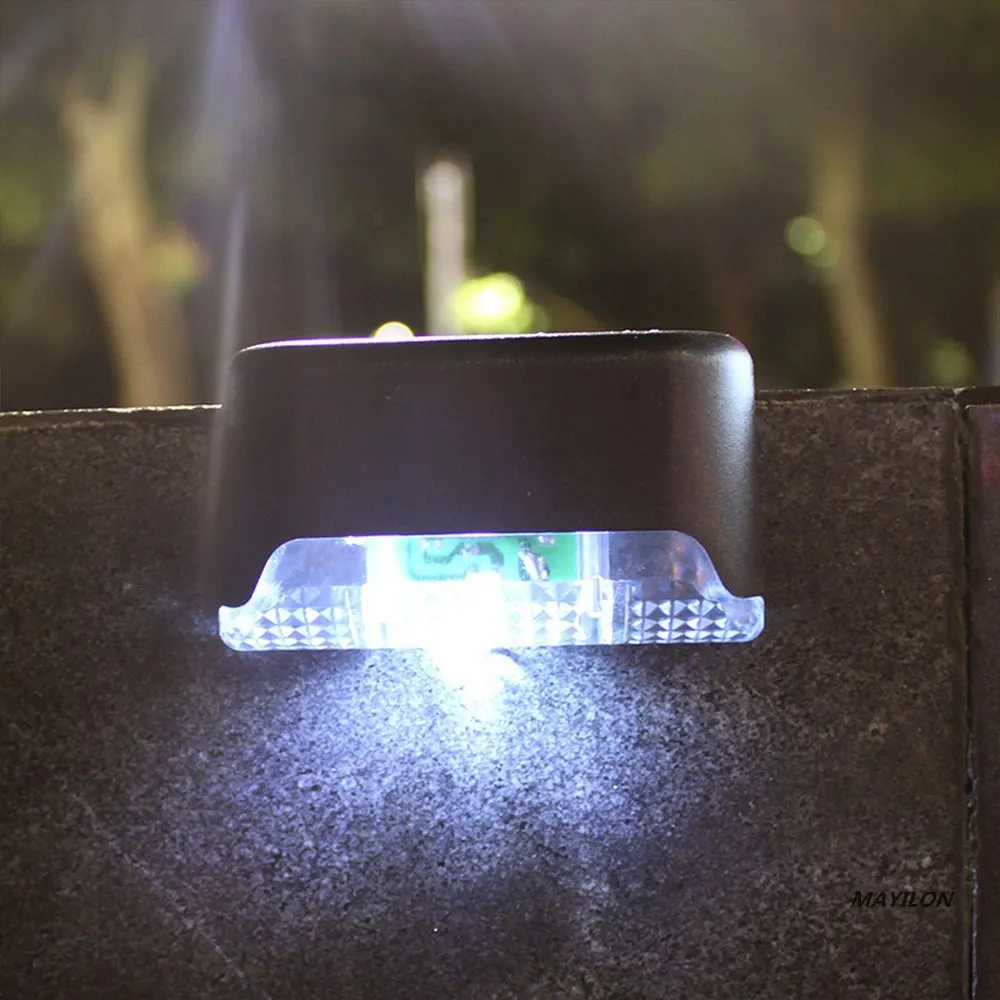 

Outdoor LED Solar Lamp Path Stair Waterproof Wall Light Garden Landscape Step Stair Deck Lights Balcony Fence Solar Light