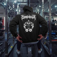 2021 mens winter gyms cotton hoodie fitness bodybuilding sweatshirt jacket high kangaroo pockets quality brand hoodie clothing