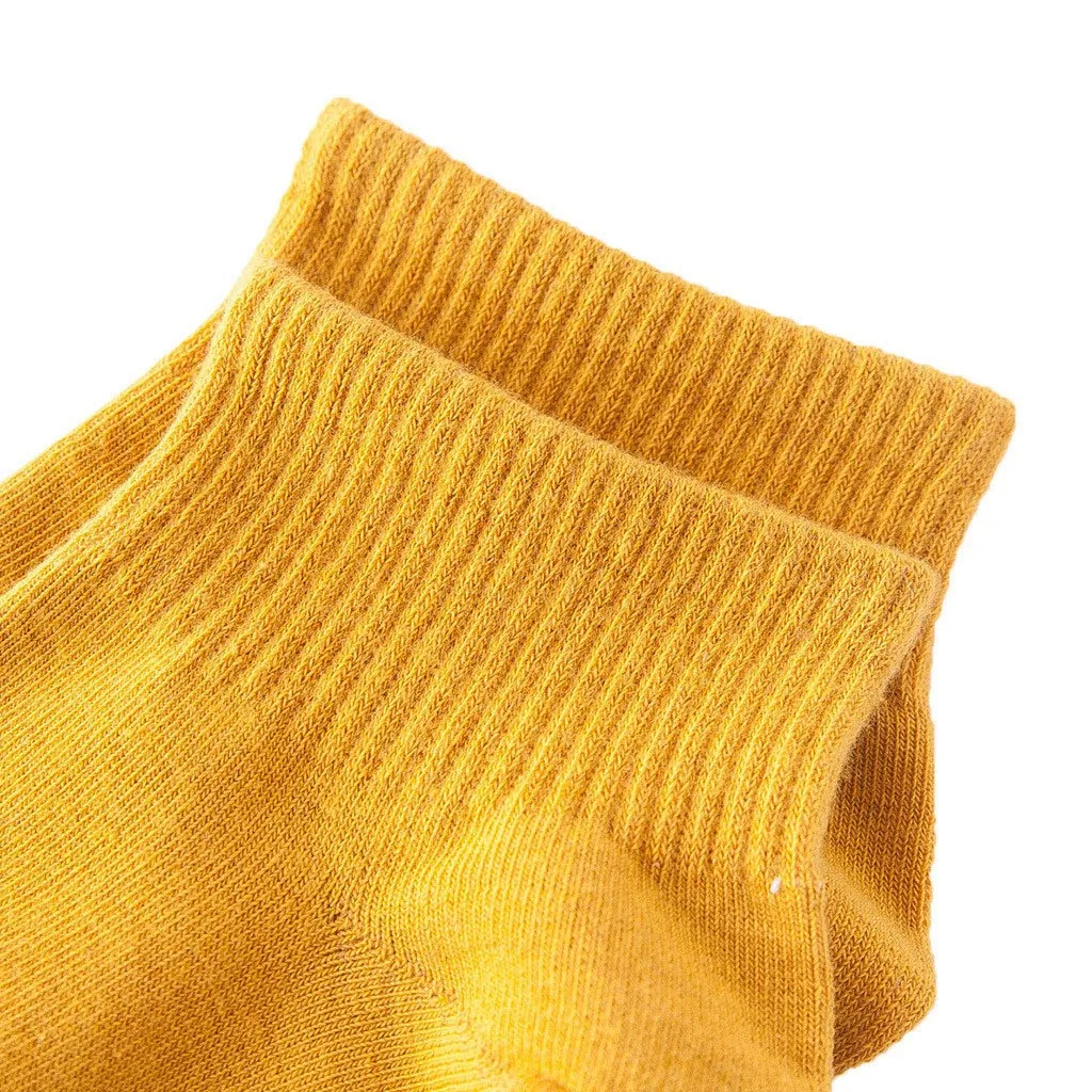 Женские хлопковые носки одноцветные удобные до щиколотки | Женская одежда