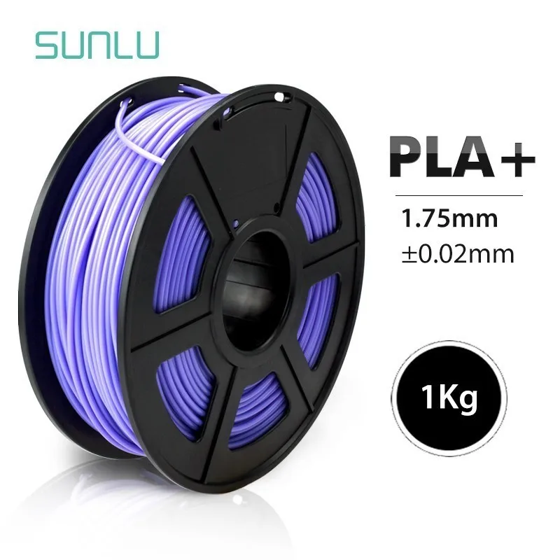 PLA PLUS-PURPLE Нить для 3D-принтера PLA Plus 1,75 мм, Высококачественная нить PLA с низкой усадкой, расходный материал для 3d принтеров и 3d ручек, 1 кг - Цвет: PLA PLUS-PURPLE