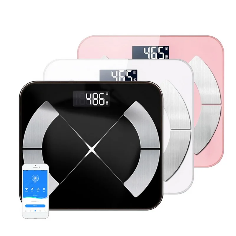 

New Bluetooth Scales Floor Body Weight Bathroom Scale Smart Backlit Display Scale Body Weight Body Water Muscle