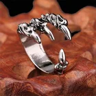 CAOSHI креативный дизайн, кольца с орлиным когтем для мужчин и женщин, властные ювелирные изделия, Открытый регулируемый размер, аксессуары для Хэллоуина, оптовая продажа