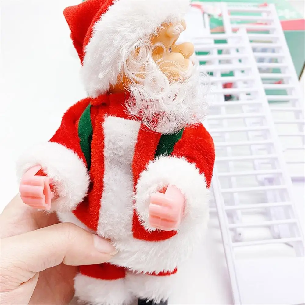 

Electric Santa Climbing Ladder Toy Christmas Kids Gift Electric Doll Decoration Christmas Home Ornament Christmas Decoration