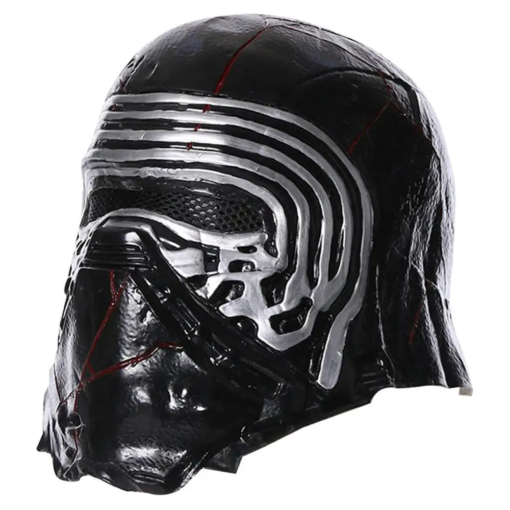 Star Cosplay The Rise of Skywalker Kylo Ren латексная маска на все лицо шлем костюм Хэллоуин