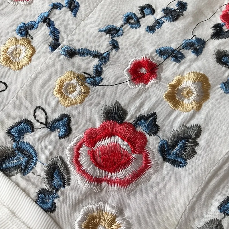 Летнее пляжное платье в стиле бохо AYUNSUE женское Сетчатое с цветочной вышивкой