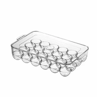 clear covered egg holders for refrigerator 24 egg holder tray storage box dispenser stackable plastic eggs containers dispenser