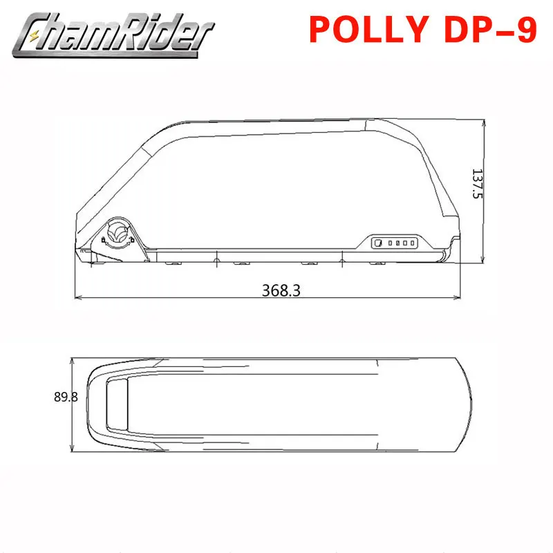 Чехол для аккумулятора Polly Down Tube Downtube Electric bike E-bike 10S 6P 7P 13S 14S 5P никелевые полосы 18650