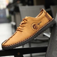 2019 cheap men flat loafer classic split leather casual shoes for men hot sale hand made moccasins shoes office driver shoes