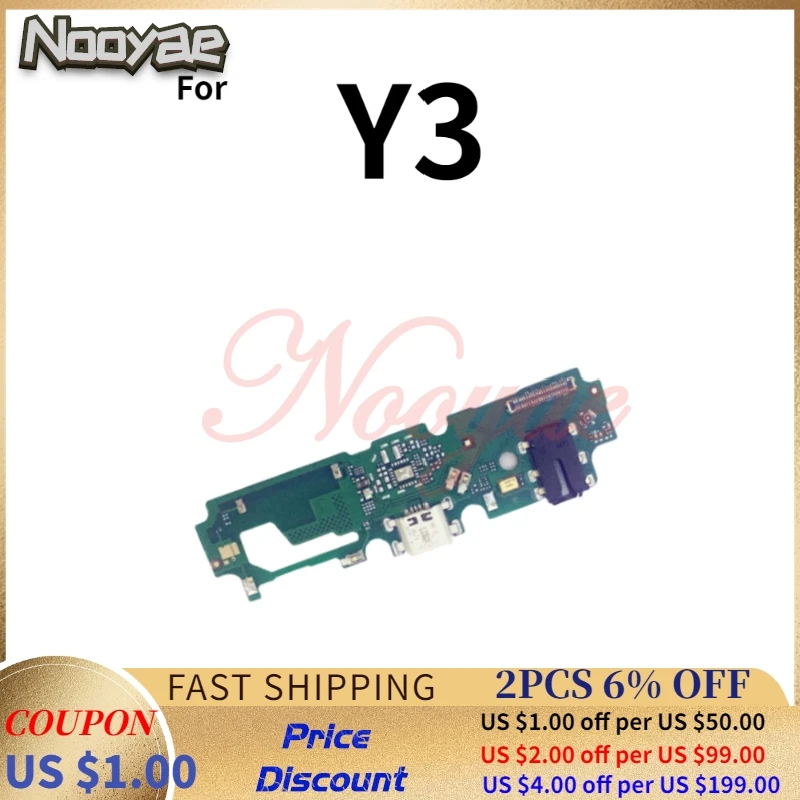 

For Vivo Y3 USB Dock Charger Charging Port Plug Flex Cable Board Microphone MIC + Tracking