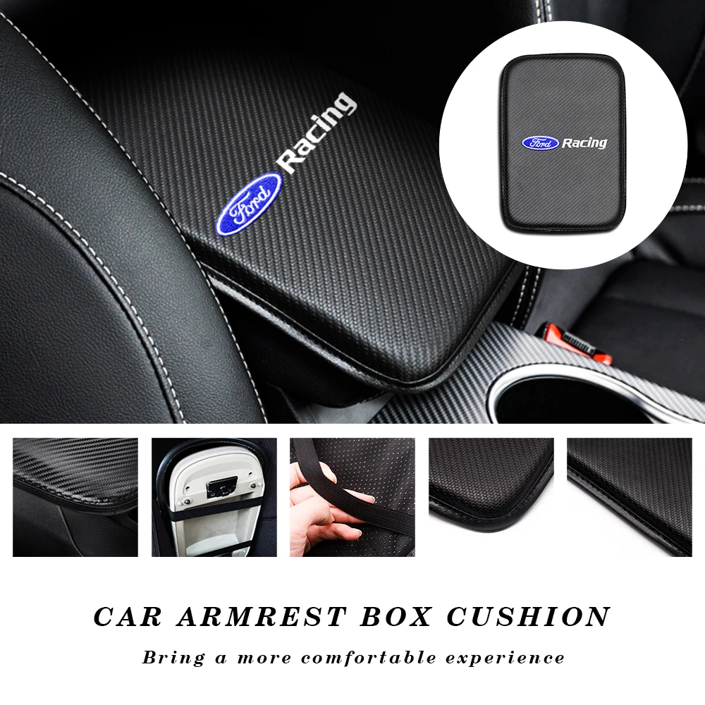 

Leather Car Armrest Box Cushion Dust-proof Waterproof Armrest Mats For Ford Focus 2 MK2 Focus 3 MK3 Sedan Hatchback Mondeo