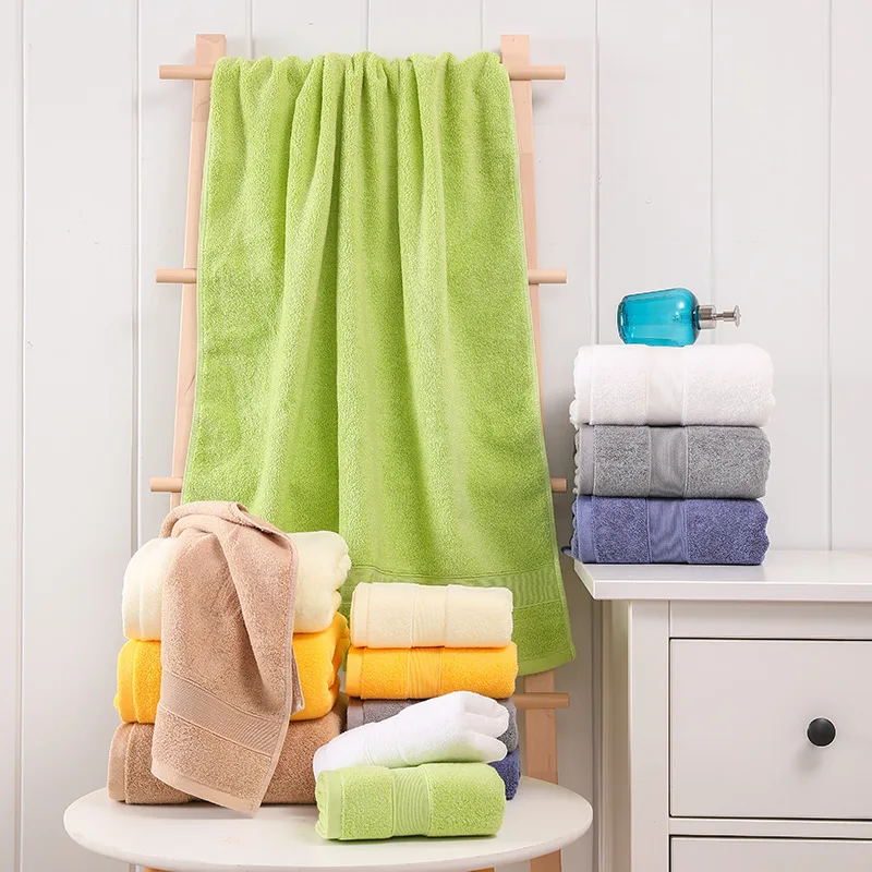 Банные полотенца толстые чёсаный хлопок абсорбент банное полотенце