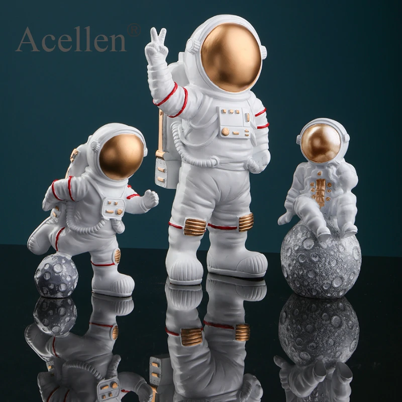 Статуя астронавта из смолы декоративный бокс для хранения конфет в гостиной с
