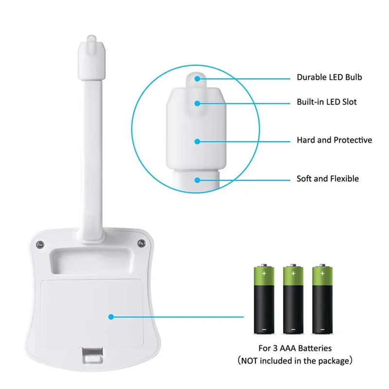 8 цветов ночной Светильник Tolit с датчиком движения работающий от батарейки