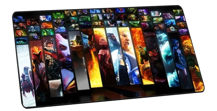 style 1 700*300*2 размер PC игровая серия высокоскоростной коврик для мыши большой игровой коврик для мыши Lockedge коврик для мыши Клавиатура коврик для DOTA 2 - Цвет: style 1