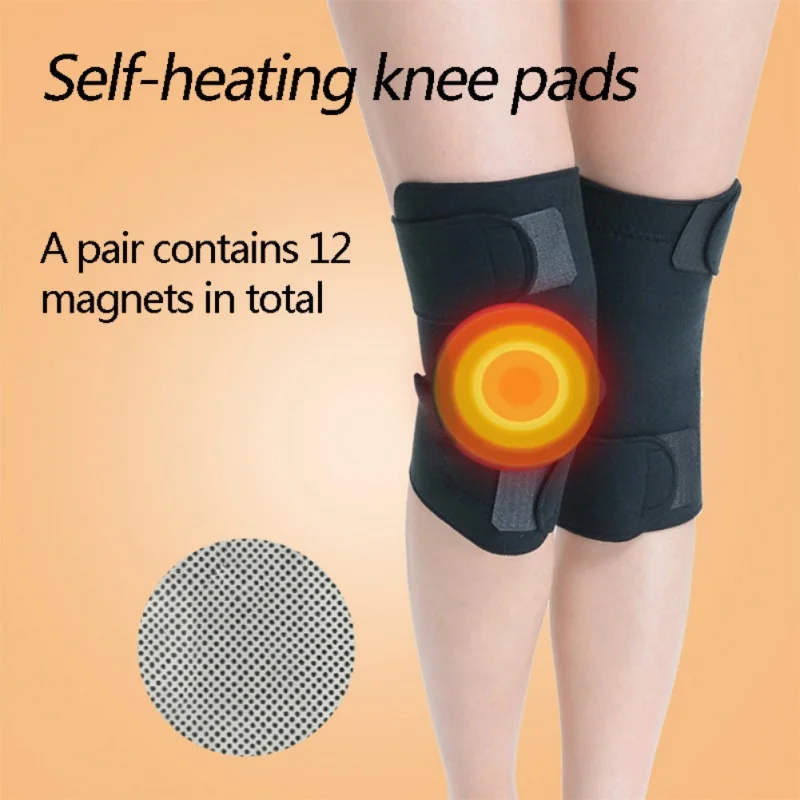 

1Pair Self Heating Knee Brace Sleeve Adjustable Tourmaline Magnetic Therapy Knee Pad Support Arthritis Brace Knee Pad