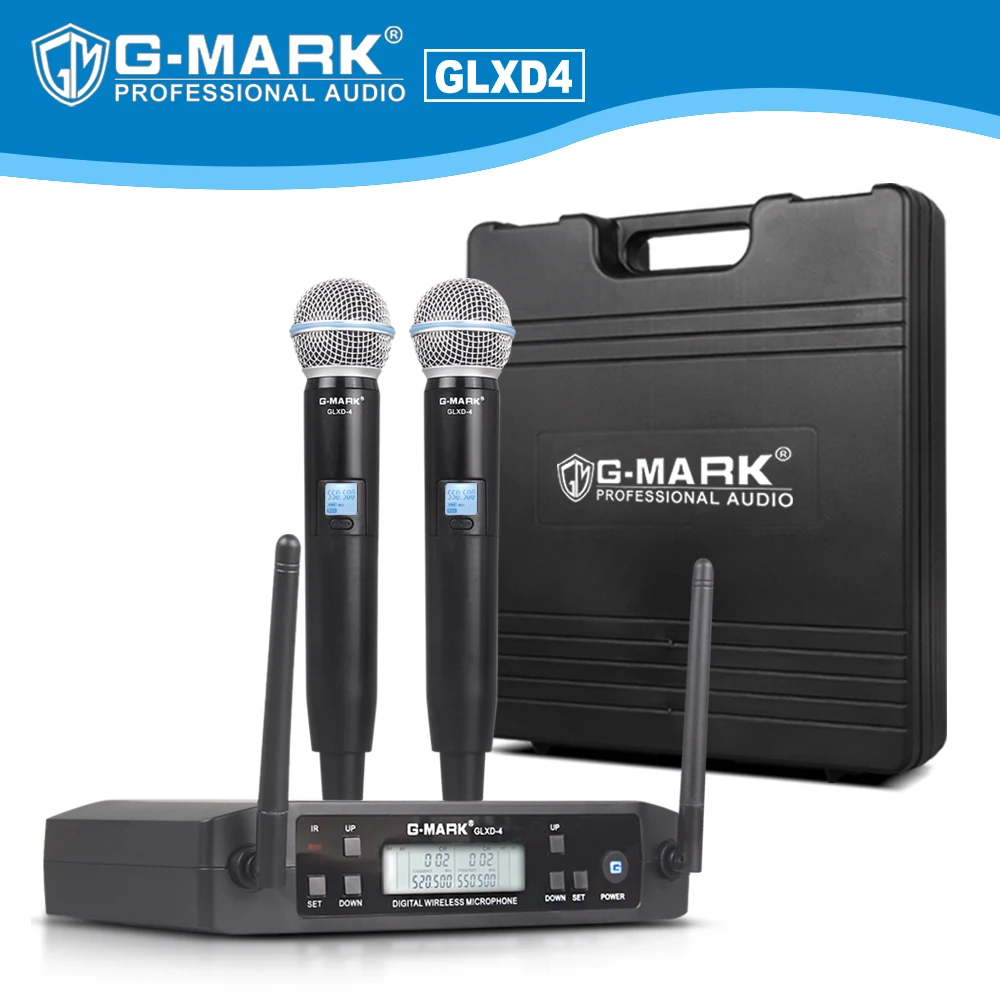 G-MARK G320AM Профессиональная Беспроводная микрофонная система UHF Портативный динамический микрофон Регулируемая частота 100 м