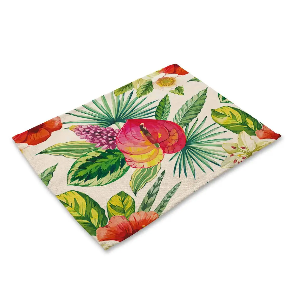 Тропическое зеленое растение столовая лампа подставка банан лист цветок листья