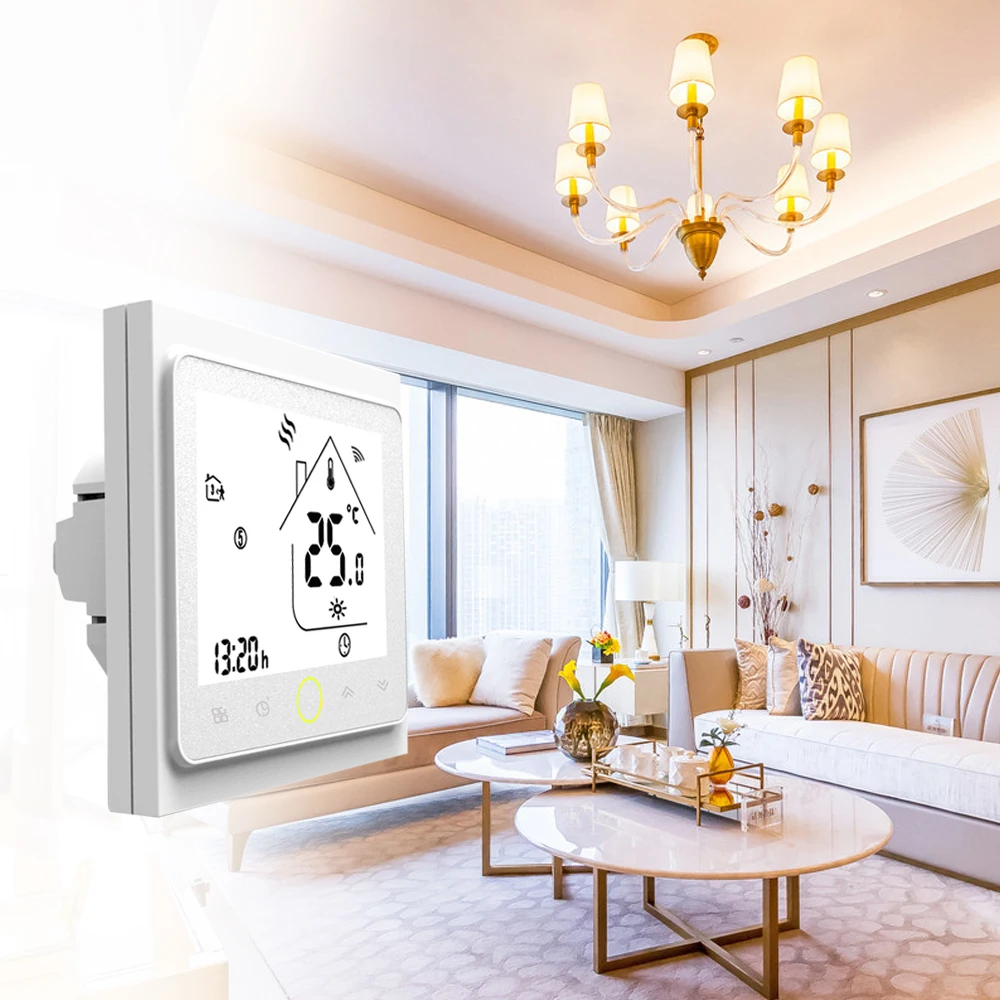 WiFi Thermostat Temperature Controller for Electric Heating Work Home Water System Six Periods Programmable | Обустройство дома