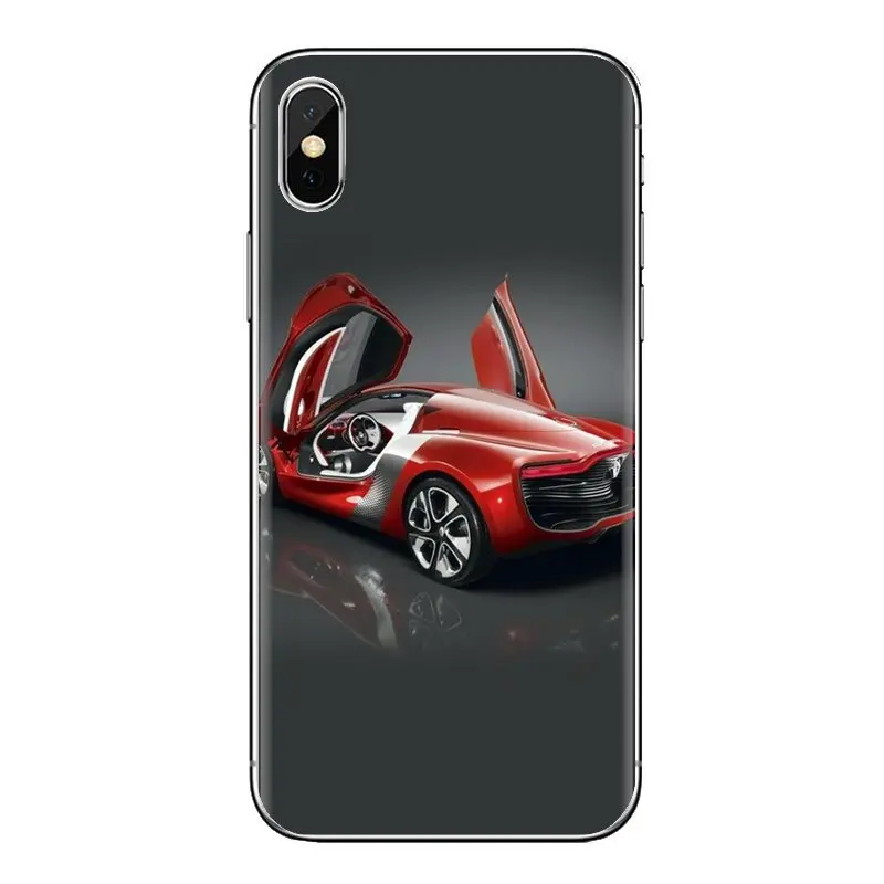 Прозрачная задняя крышка из ТПУ чехлы для Renault концепция автомобильные брелки с