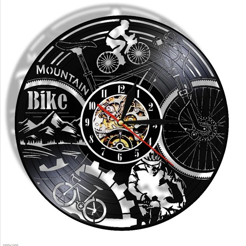 

Bottle of Wine Vinyl LP Record CD Wall Clock 3D Modern Design Letters Cool Hanging Watches for Home Decoration Home Living