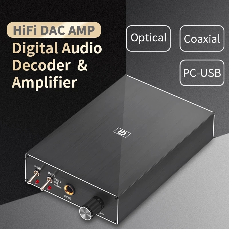 Цифровой Hi-Fi аудио декодер USB DAC усилитель для наушников 24 бит 96 кГц вход