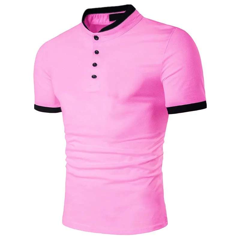 

ZOGAA Summer Men Polo Shirts Cotton Short Sleeve Solid Polo Hombre Male Casual Slim Fit Single-breasted Breathable Polos Tops