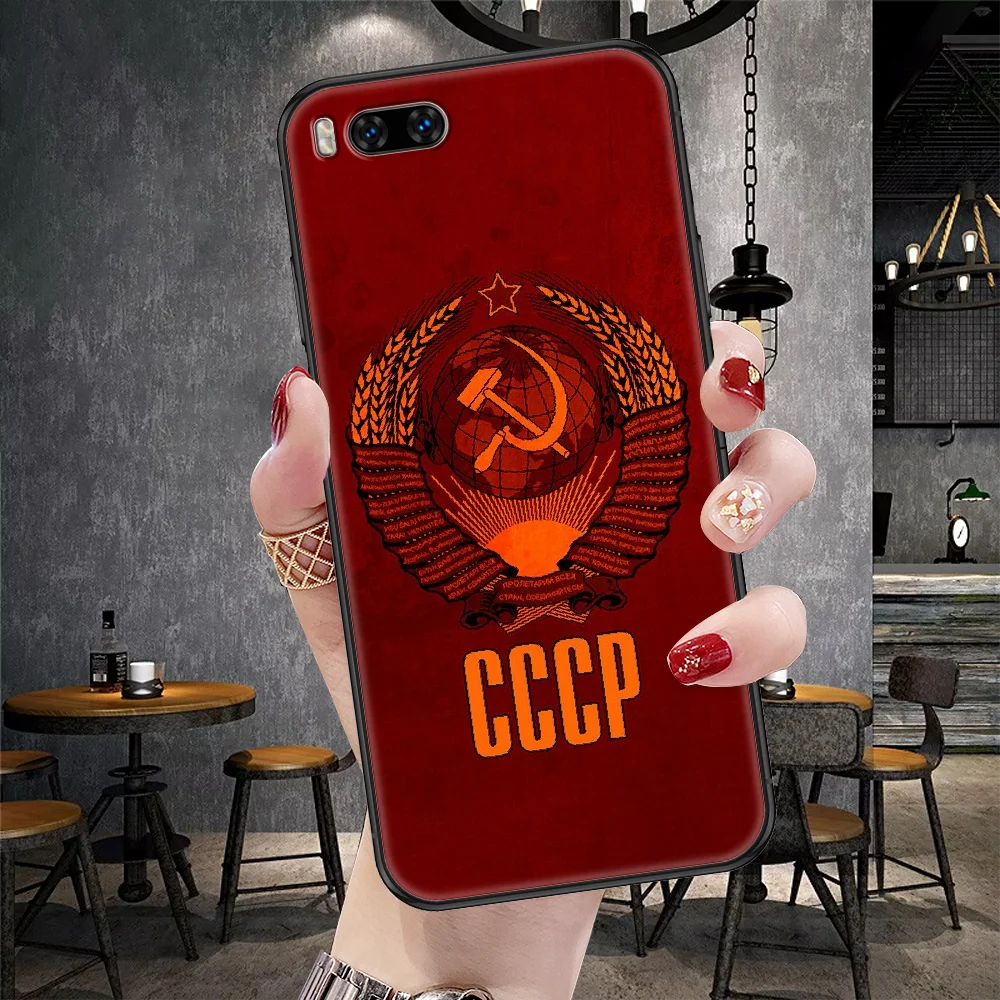 Чехол для телефона с советским флагом СССР Xiaomi Mi Note 8 9 10 11 9T 10T A3 Lite Pro Ультрачерный