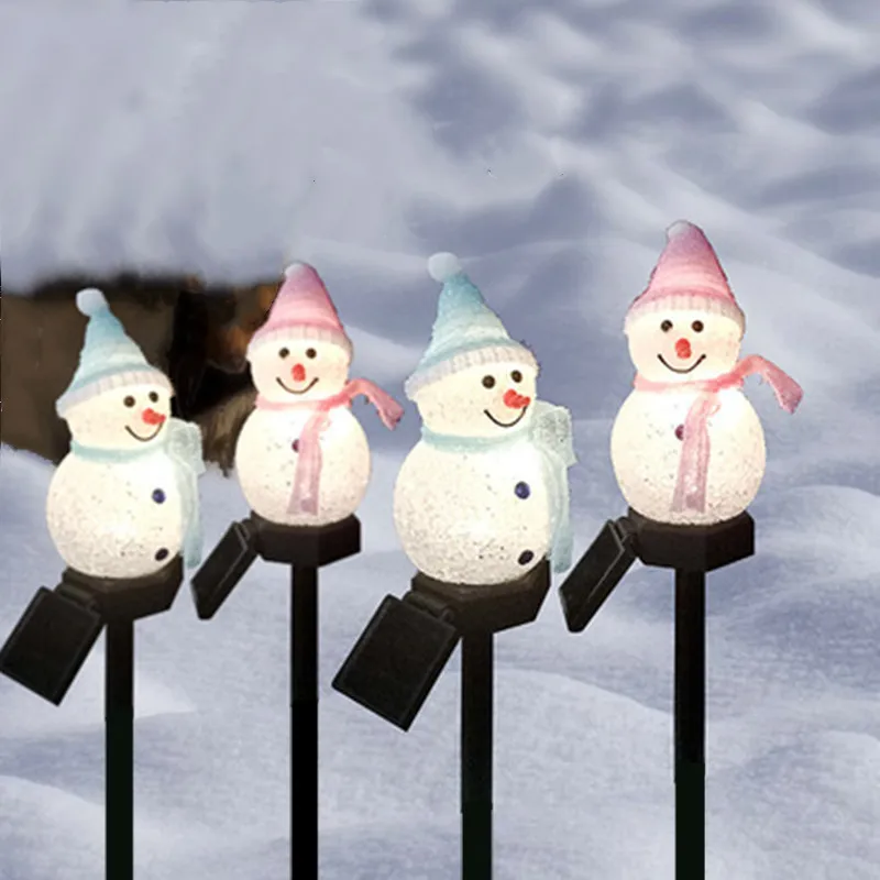 

Outdoor Solar Lamp Snowman Lawn Lamp Landscape Garden Decoration Outdoor Led Light Solar Garden Lamps Lawn Light Lampy Solarne