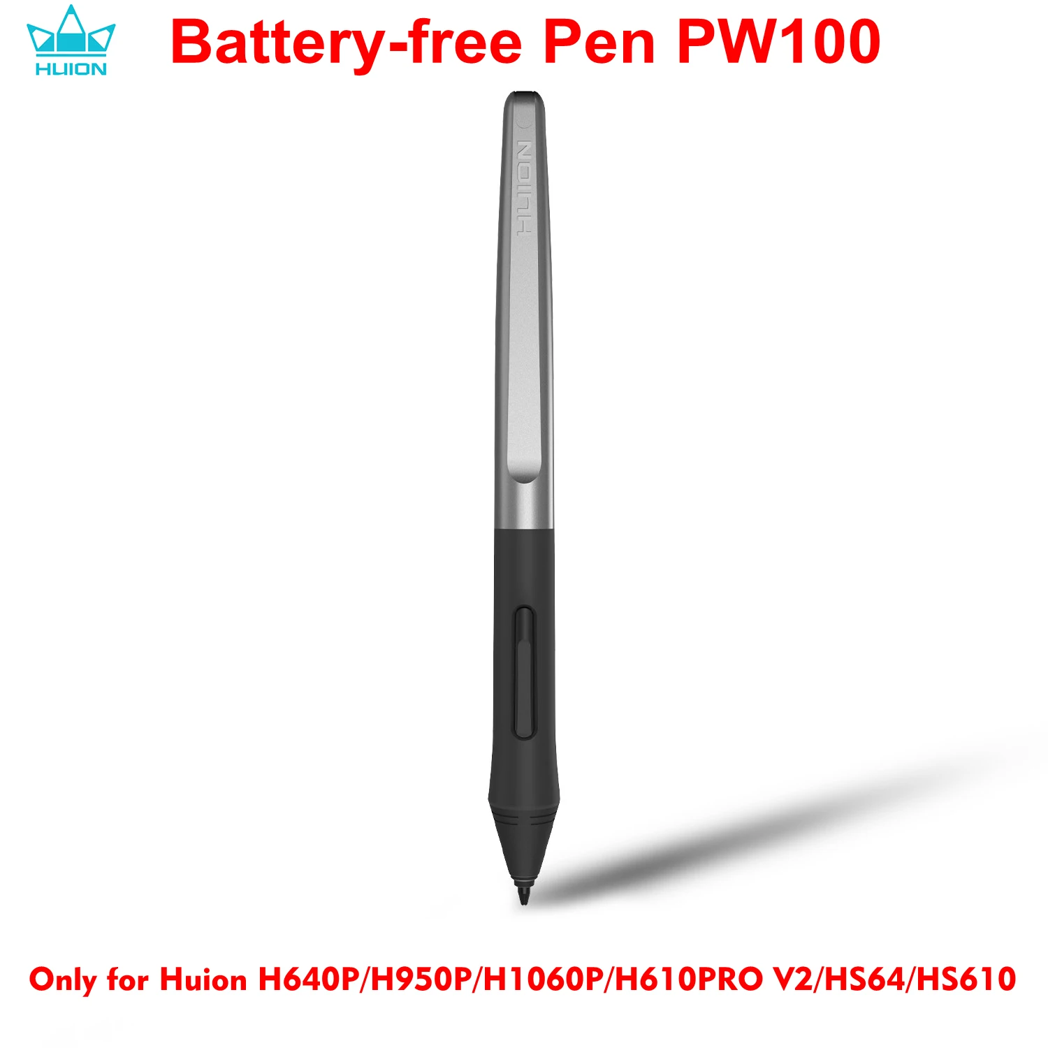 

HUION Battery-free Stylus Pen PW100 for HUION H640P/ H950P/ H1060P/ H610PRO V2/ HS64/ HS610 Digital Graphic Drawing Tablets