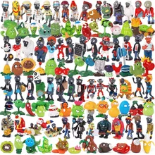 8-10pcs Plant War Zombie 2 Toys Doll Cartoon Solid PVC Hand to Do around Doll Car Ornaments Shatterproof Gift