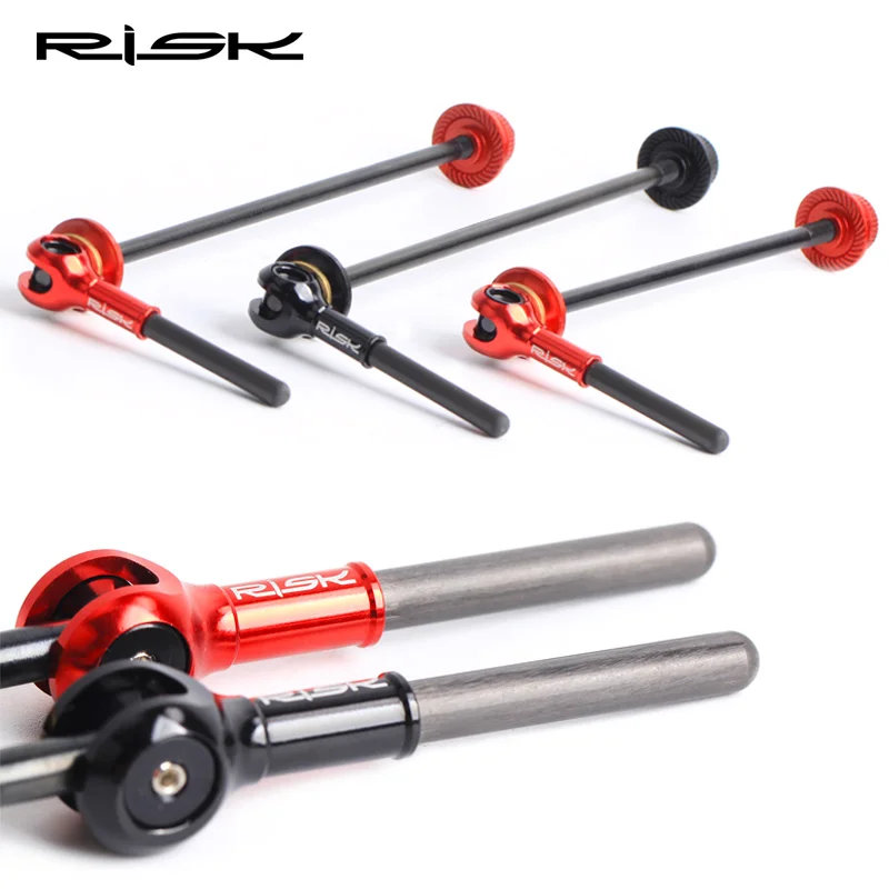 

2pcs RISK RA119 Mountain Road Bike Bicycle Quick Release Skewer Set Wheel Hub Axle Titanium Alloy Carbon Fiber