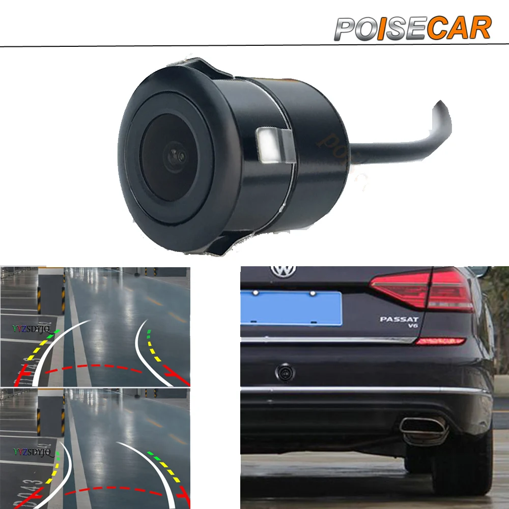 POISECAR 18.5mm Intelligent Dynamic Trajectory Parking Car Rear View IP68 Blind Zone Rear View Camera Waterproof