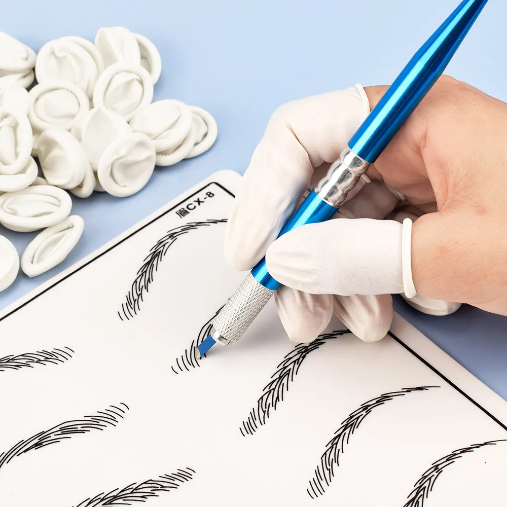 Одноразовые латексные перчатки для бровей 100 шт./упак. красоты инструмент