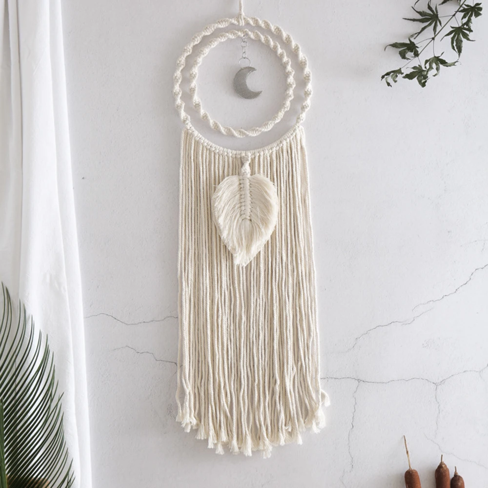 

Новый гобелен ручной работы, подвесное украшение для дома, сетка для украшения гостиной, Ловец снов, богемный стиль, Тканый гобелен с кисточ...