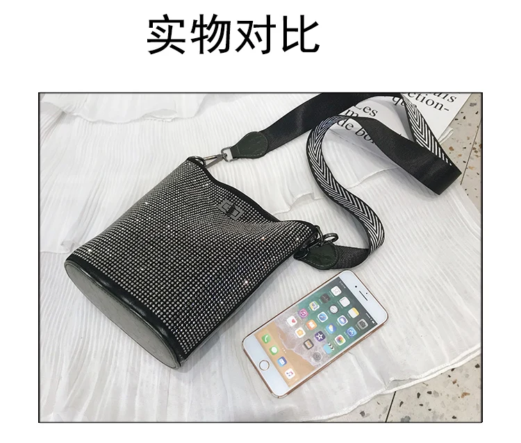 Bolsos Mujer ограниченная сумка-ведро из полиуретана и полиэстера Rismit Весна Лето Новая женская элегантная сумка с двойным ремешком с фосфором