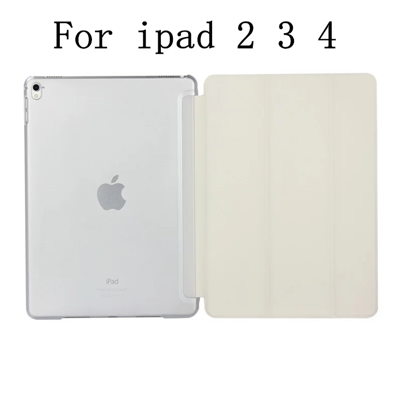 For ipad 2 3 4 white Роскошный планшет противоударный Смарт кожаный чехол-подставка для Apple IPad Air Pro 9,7 дюймов IPad 2 3 4 I Pad 5 6 Air 1 2 Coque - Цвет: For ipad 2 3 4 white