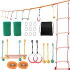 Плоский ремень с препятствиями, оборудование для тренировок, альпинистская веревка, детские игры в саду, спортивные игрушки для уличной площадки