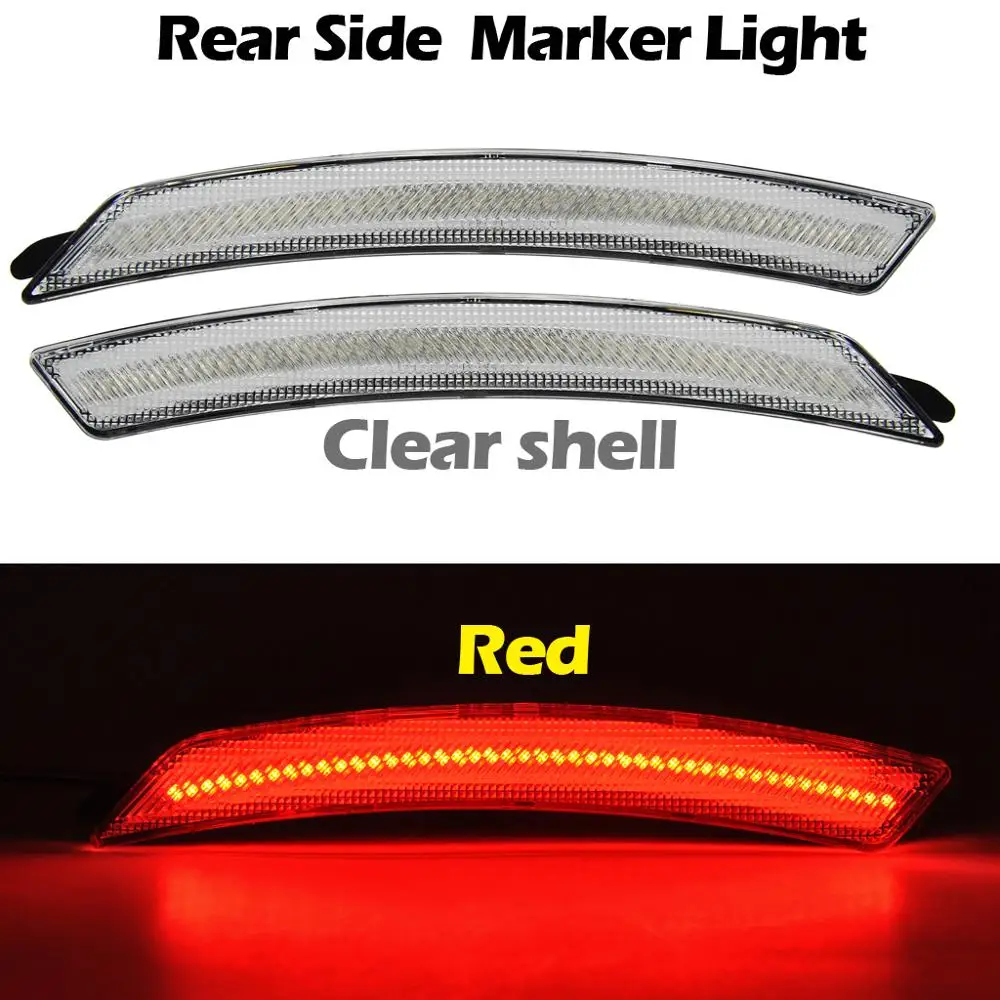 Передний и задний Янтарный красный светодиодный габаритный фонарь для 1 го