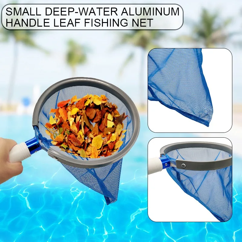 

Professional Leaf Rake Deep Bag Swimming Pool Cleaning Netsadjustable Swimming pool Skimmer Pool Net Framed pool Accessorise