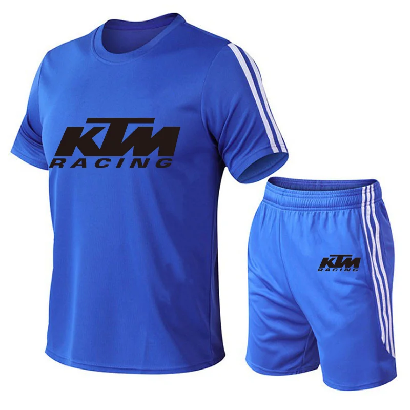 

2021 New Young Breathable Casual Suit Summer Fitness Quick Drying Climbing Sleeve Sport Set Running Spring Big Yards