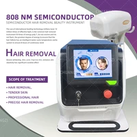 factory price 755nm 808nm 1064nm 3 wavelengths semiconductor vertical painless 808diode laser hair removal machine