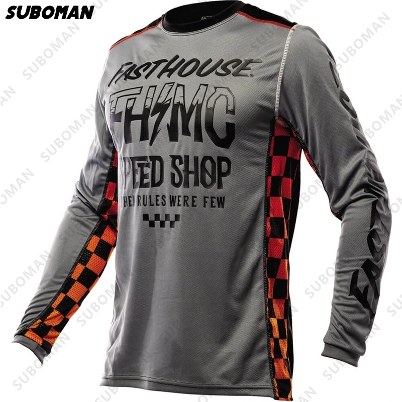

Fasthouse Pro Downhill Mountain Bike Jersey Long Sleeve Men Racing Motocross Jersey Enduro MTB Cycling Jersey Offroad Motorcycle