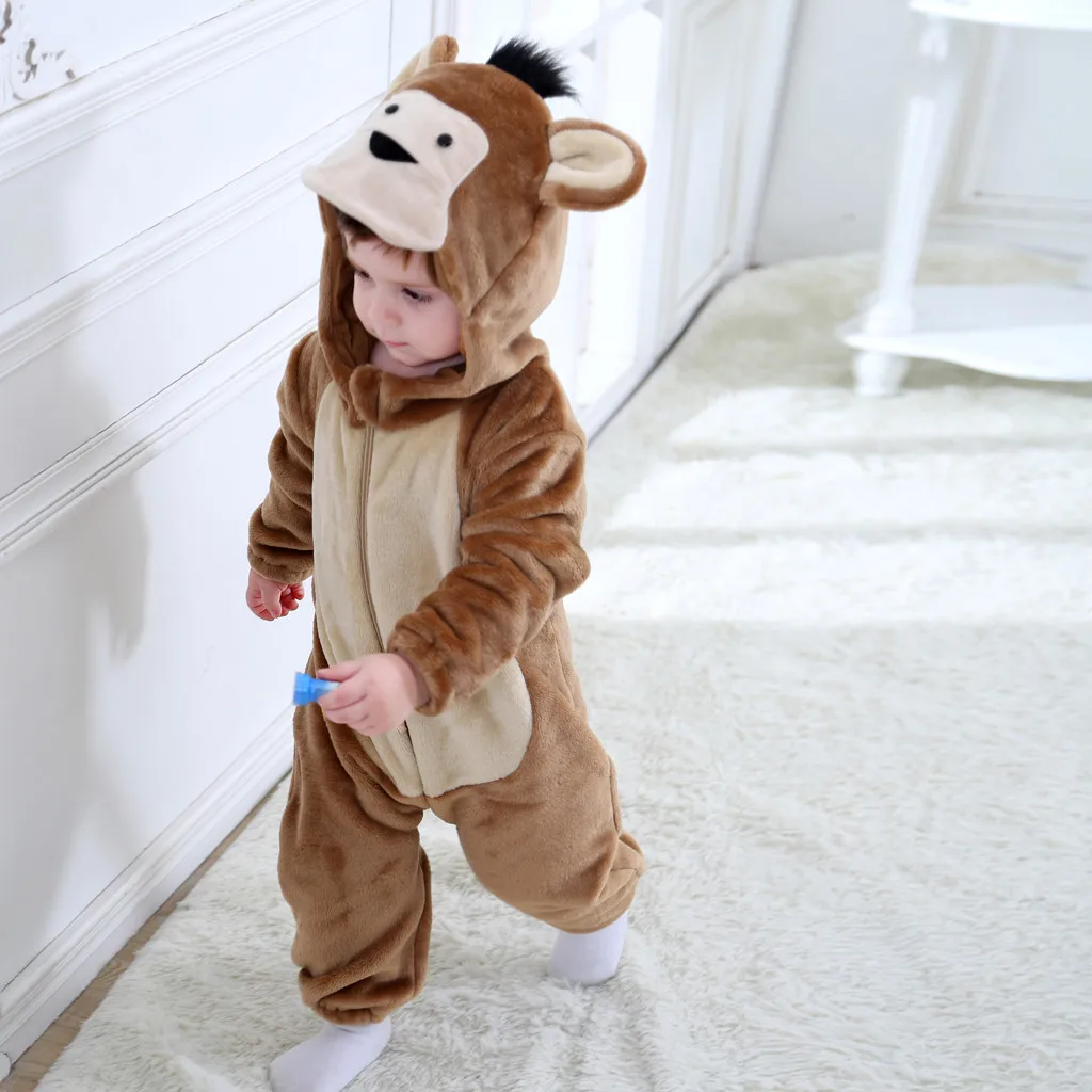 Детская одежда для костюмированной вечеринки с изображением животных зимняя